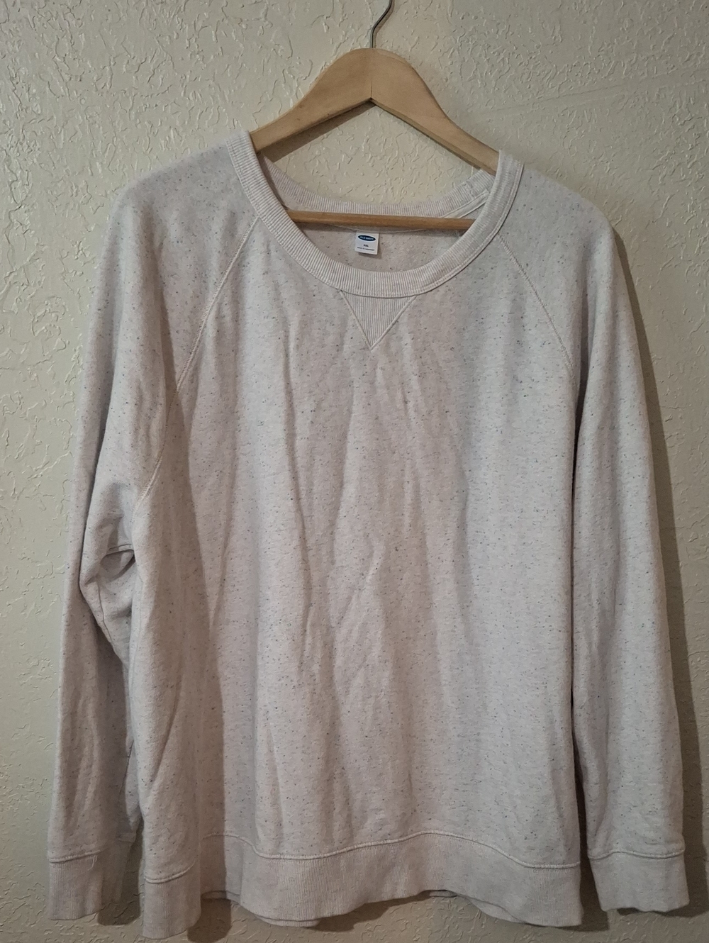 Old Navy Crewneck Sweatshirt in Oatmeal Fleck